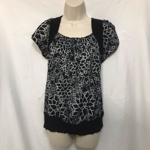 Black & White Blouse